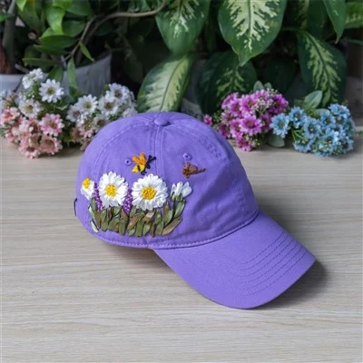 Flowered Baseball Cap