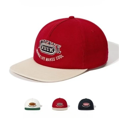 Embroidered Flat Brim Snapback Cap