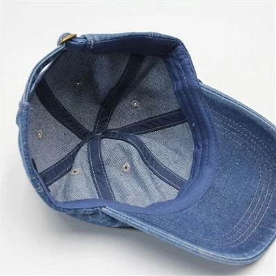 Washed Denim Baseball Cap